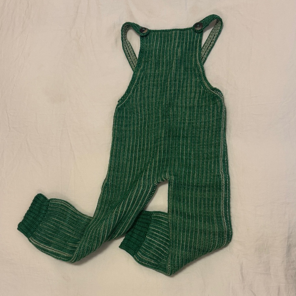 Misha & Puff Merino wool knit kids overalls age 4